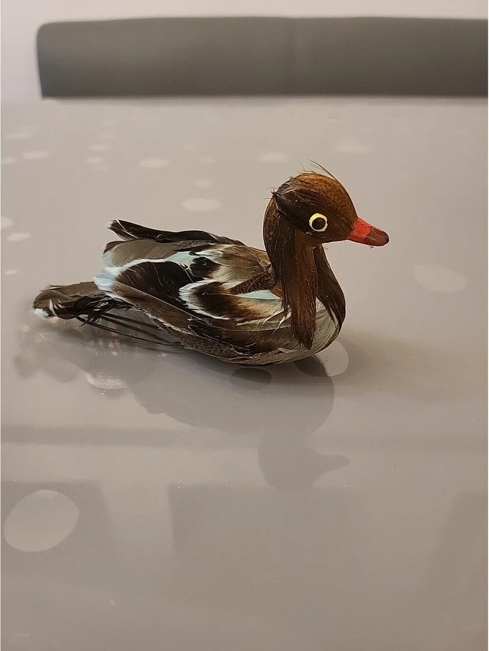 Vtg Christmas Ornament Decoration Excellent Condition Real Feathered Duck